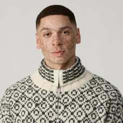 Damen Devold Pullover Und Fleecepullover|Pullover Und Fleecepullover^SVALBARD WOOL ZIP NECK Unisex - Wollpullover