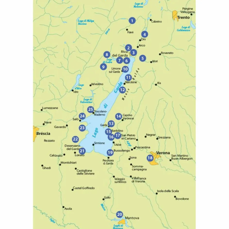 New DIE 25 SCHÖNSTEN E-BIKE TOUREN AM GARDASEE - Radwanderführer Radwanderführer Und Mountainbikeführer