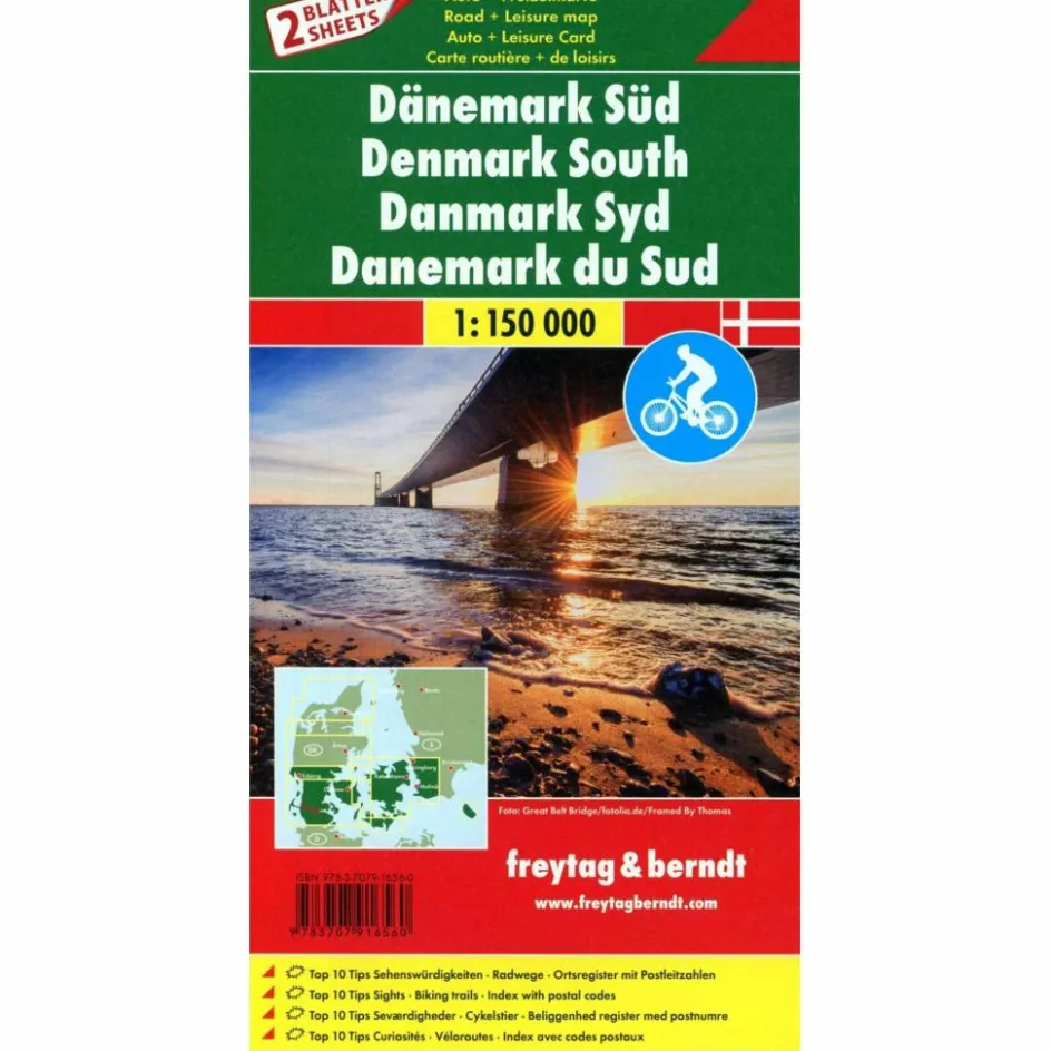 Discount DÄNEMARK NORD UND SÜD 1:150.000 - Straßenkarte Straßenkarten|Straßenkarten