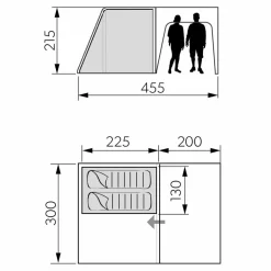 Dometic Zeltzubehör^SANTORINI FTK 2X4 INNER TENT - Innenzelt
