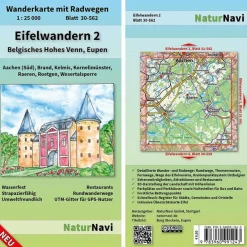 Discount EIFELWANDERN 2 - BELGISCHES HOHES VENN, EUPEN 1 : 25 000 - Wanderkarte Wanderkarten Und Winterkarten|Wanderkarten Und Winterkarten
