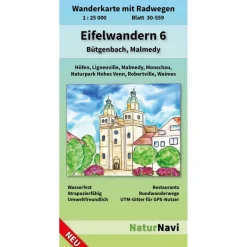 Wanderkarten Und Winterkarten|Wanderkarten Und Winterkarten^EIFELWANDERN 6 - BÜTGENBACH, MALMEDY - Wanderkarte