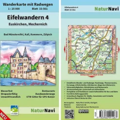 Wanderkarten Und Winterkarten|Wanderkarten Und Winterkarten^EIFELWANDERN 4 - EUSKIRCHEN, MECHERNICH 1 : 25 000 - Wanderkarte