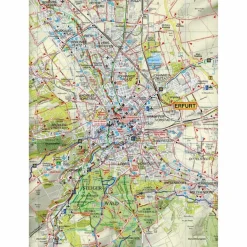 Clearance ERFURT UND UMGEBUNG 1 : 35 000 - Wanderkarte Fahrradkarten|Wanderkarten Und Winterkarten