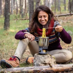 Hot SPIRITUS-KOCHSET, 985ML, TOPF AUS EDELSTAHL - Spirituskocher Campingkocher