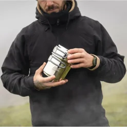 Hot SPIRITUS-KOCHSET, 985ML, TOPF AUS EDELSTAHL - Spirituskocher Campingkocher