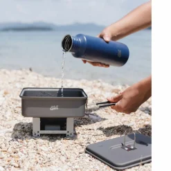 Discount TASCHENKOCHER MIT WINDSCHUTZ INKL. 2X27G TROCKENBRENNSTOFFTA Campingkocher