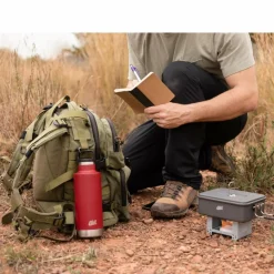 Discount TASCHENKOCHER MIT WINDSCHUTZ INKL. 2X27G TROCKENBRENNSTOFFTA Campingkocher