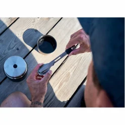 Esbit Campingtöpfe Und Campinggeschirr^TITAN BESTECK-SET, 3 TEILIG, MIT SILIKON-MANSCHETTE - Campingbesteck