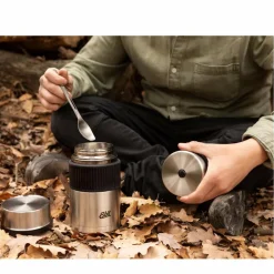 Esbit Campingtöpfe Und Campinggeschirr^TITAN BESTECK-SET, 3 TEILIG, MIT SILIKON-MANSCHETTE - Campingbesteck