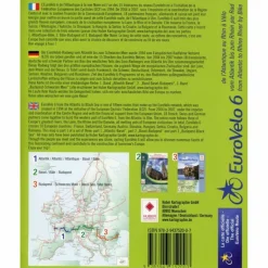 Best EUROVELO 6 - VOM ATLANTIK BIS ZUM RHEIN - Fahrradkarte Fahrradkarten|Fahrradkarten