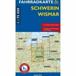 Hot FAHRRADKARTE SCHWERIN - WISMAR 1:75.000 - Fahrradkarte Fahrradkarten|Fahrradkarten