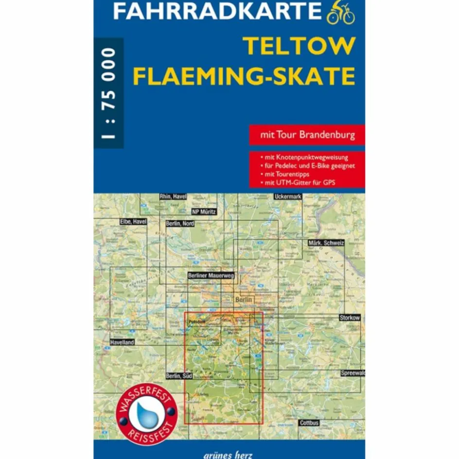 Sale FAHRRADKARTE TELTOW, FLÄMING Fahrradkarten|Fahrradkarten