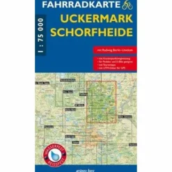 Clearance FAHRRADKARTE UCKERMARK, SCHORFHEIDE 1:75 000 Fahrradkarten|Fahrradkarten