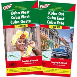 Best F+B KUBA WEST UND OST 1:400.000 - Straßenkarte Straßenkarten|Straßenkarten