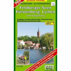 Fahrradkarten|Wanderkarten Und Winterkarten^FELDBERGER SEEN, FÜRSTENBERG, LYCHEN UND UMGEBUNG - Wanderkarte