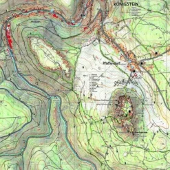 Wanderkarten Und Winterkarten|Wanderkarten Und Winterkarten^FESTUNG KÖNIGSTEIN UND DIE TAFELBERGE - Wanderkarte