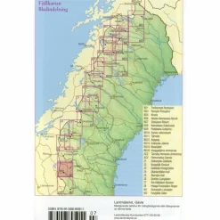 Winterkarten|Wanderkarten Und Winterkarten^FJÄLLKARTAN 1 : 100 000 W1 GRÖVELSJÖN - LOFSDALEN - Wanderkarte
