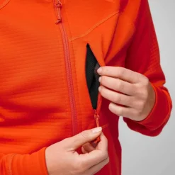 ABISKO GRID FLEECE HOODIE W Damen - Fleecejacke Damen Pullover Und Fleecepullover|Outdoorjacken