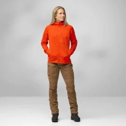 ABISKO GRID FLEECE HOODIE W Damen - Fleecejacke Damen Pullover Und Fleecepullover|Outdoorjacken