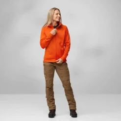 ABISKO GRID FLEECE HOODIE W Damen - Fleecejacke Damen Pullover Und Fleecepullover|Outdoorjacken