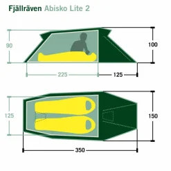 Fjällräven 2-Personen-Zelte|Winterzelte^ABISKO LITE 2 - Tunnelzelt