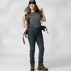 Online ABISKO TRAIL STRETCH TROUSERS W Damen - Trekkinghose Damen Outdoorhosen