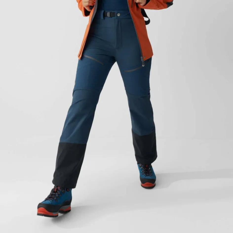 Damen Fjällräven Outdoorhosen^BERGTAGEN TOURING TROUSERS W Damen - Softshellhose