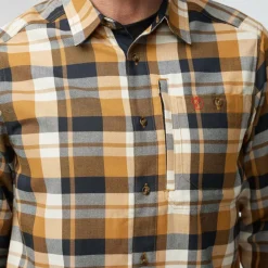 Herren Fjällräven Hemden^FJÄLLGLIM SHIRT M Herren - Flanellhemd