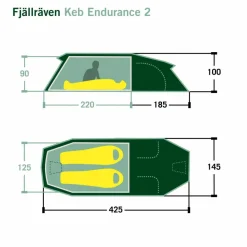 Fjällräven 2-Personen-Zelte|Winterzelte^KEB ENDURANCE 2 - Tunnelzelt