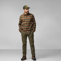 Herren Fjällräven Hemden^LAPPLAND STRETCH FLANNEL SHIRT M Herren - Flanellhemd