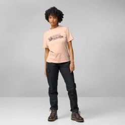 Damen Fjällräven Shirts Und Tops^LUSH LOGO T-SHIRT W Damen - T-Shirt