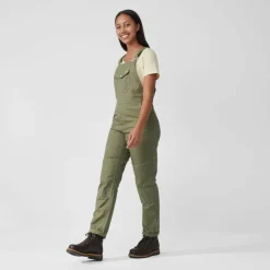 Damen Fjällräven Outdoorhosen^VARDAG DUNGAREE TROUSERS W Damen - Freizeithose