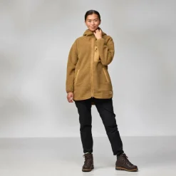 Damen Fjällräven Pullover Und Fleecepullover|Outdoorjacken^VARDAG PILE FLEECE LONG W Damen - Fleecejacke