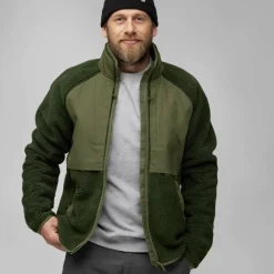 Hot VARDAG PILE JACKET M Herren - Fleecejacke Herren Pullover Und Fleecepullover