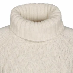 Damen Fjällräven Pullover Und Fleecepullover^ÖVIK CABLE KNIT ROLLER NECK W Damen - Wollpullover