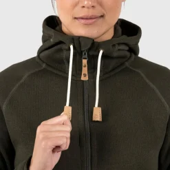 Damen Fjällräven Pullover Und Fleecepullover|Outdoorjacken^ÖVIK FLEECE HOODIE W Damen - Fleecejacke