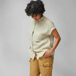 Damen Fjällräven Hemden^ÖVIK HEMP SHIRT SS W Damen - Outdoor Bluse
