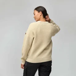 Damen Fjällräven Pullover Und Fleecepullover^ÖVIK WAFFLE KNIT W Damen - Wollpullover