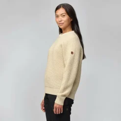 Damen Fjällräven Pullover Und Fleecepullover^ÖVIK WAFFLE KNIT W Damen - Wollpullover