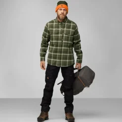 Herren Fjällräven Hemden^VÄRMLAND HEAVY FLANNEL SHIRT M Herren - Flanellhemd