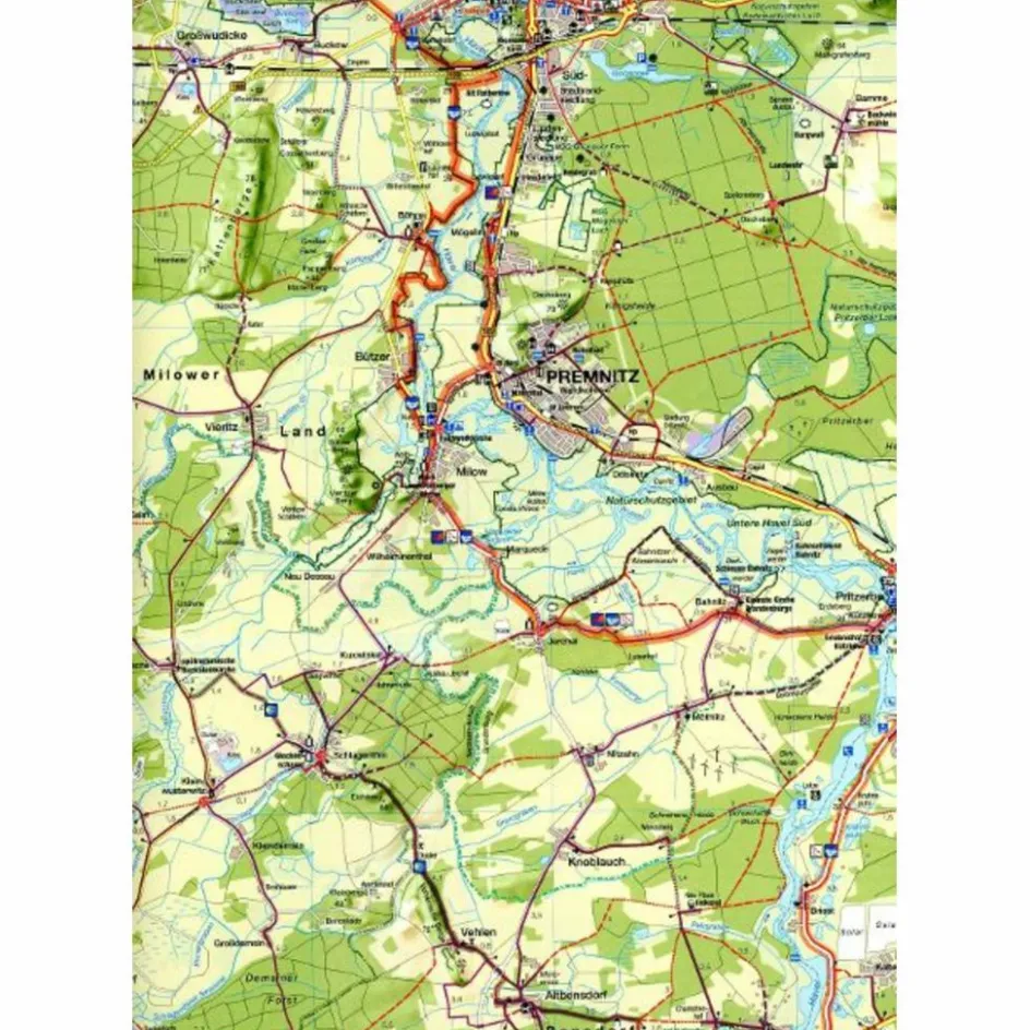 Clearance FK ELBE HAVEL - Fahrradkarte Fahrradkarten|Fahrradkarten