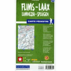 Wanderkarten Und Winterkarten|Wanderkarten Und Winterkarten^FLIMS - LAAX LUMNEZIA - SPLÜGEN 34 WANDERKARTE 1:40 000 MATT