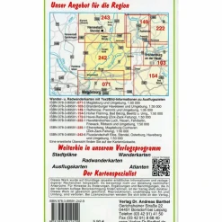 Sale FLUSSLANDSCHAFT BURG, JERICHOW - Wanderkarte Fahrradkarten|Wanderkarten Und Winterkarten