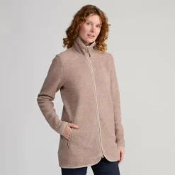 Damen FRILUFTS Pullover Und Fleecepullover|Outdoorjacken^REILA KNITTED FLEECE LONGJACKET Damen - Fleecejacke