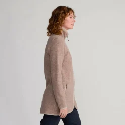 Damen FRILUFTS Pullover Und Fleecepullover|Outdoorjacken^REILA KNITTED FLEECE LONGJACKET Damen - Fleecejacke