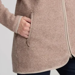 Damen FRILUFTS Pullover Und Fleecepullover|Outdoorjacken^REILA KNITTED FLEECE LONGJACKET Damen - Fleecejacke