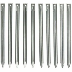 New STEEL V-SHAPE PEGS, 30 CM (10 STK) - Zeltheringe Zeltzubehör