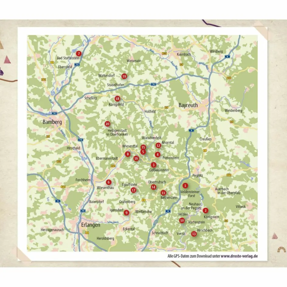 Sale FRÄNKISCHE SCHWEIZ. WANDERN FÜR DIE SEELE - Wanderführer Wanderführer