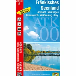 Fahrradkarten|Wanderkarten Und Winterkarten^FRÄNKISCHES SEENLAND 1:100 000 - Wanderkarte